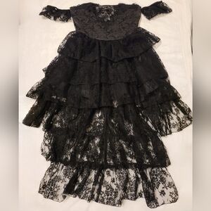Widow Dolls Kill High Low Lace Corset Dress